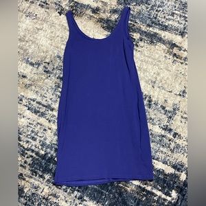 Dark bluish purple mini dress
